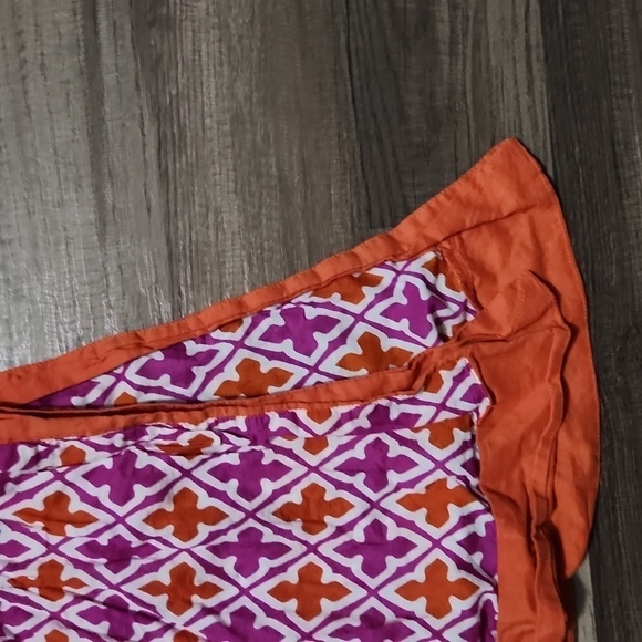 Banana Republic Orange/Purple Swimsuit Cover up or Tunic Size Small - Picture 4 of 7